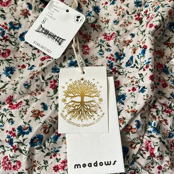 Free People X Meadows Bergenia Top in Multi Ditsy Floral - Picture 8 of 8